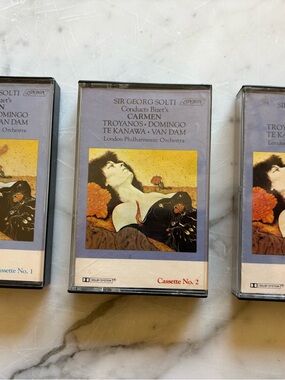 Sir Georg Solti Bizet’s Carmen Cassette 1, 2 & 3 Complete Set